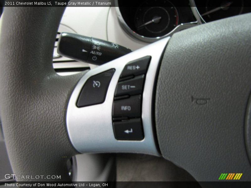 Taupe Gray Metallic / Titanium 2011 Chevrolet Malibu LS