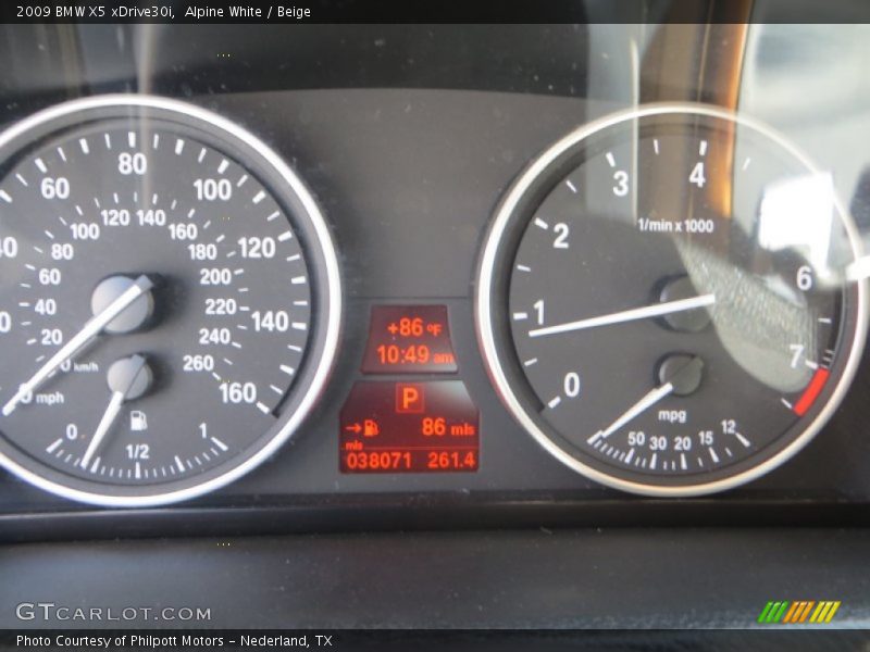 Alpine White / Beige 2009 BMW X5 xDrive30i