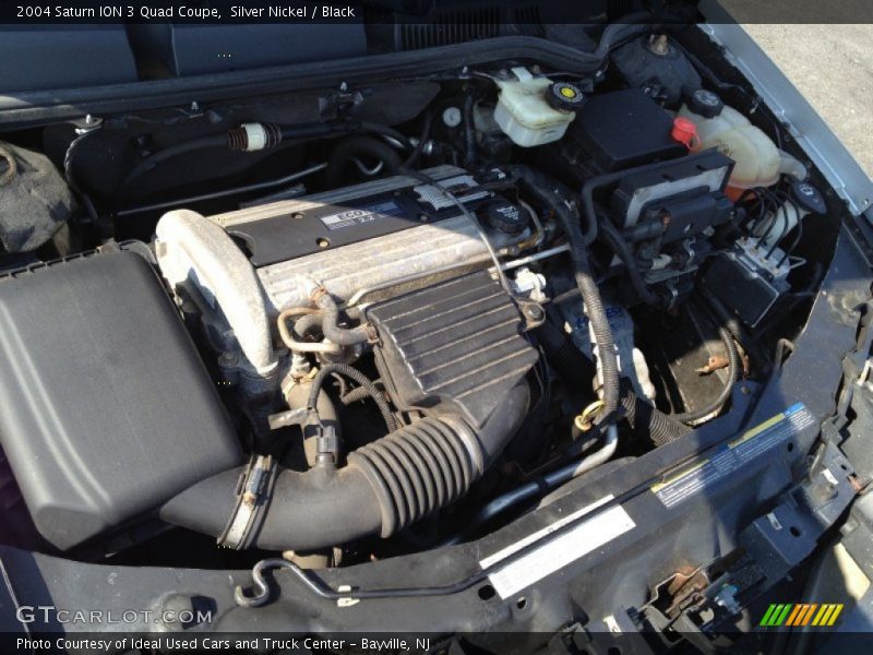 Silver Nickel / Black 2004 Saturn ION 3 Quad Coupe