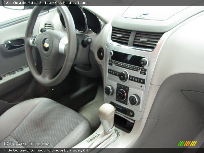 Taupe Gray Metallic / Titanium 2011 Chevrolet Malibu LS