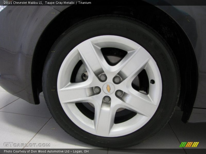 Taupe Gray Metallic / Titanium 2011 Chevrolet Malibu LS