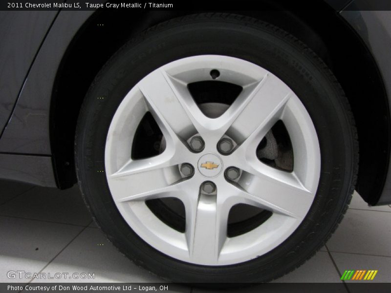 Taupe Gray Metallic / Titanium 2011 Chevrolet Malibu LS