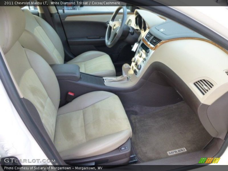 White Diamond Tricoat / Cocoa/Cashmere 2011 Chevrolet Malibu LT