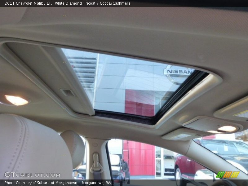 White Diamond Tricoat / Cocoa/Cashmere 2011 Chevrolet Malibu LT
