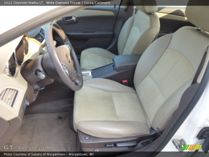 White Diamond Tricoat / Cocoa/Cashmere 2011 Chevrolet Malibu LT