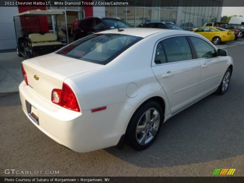 White Diamond Tricoat / Cocoa/Cashmere 2011 Chevrolet Malibu LT