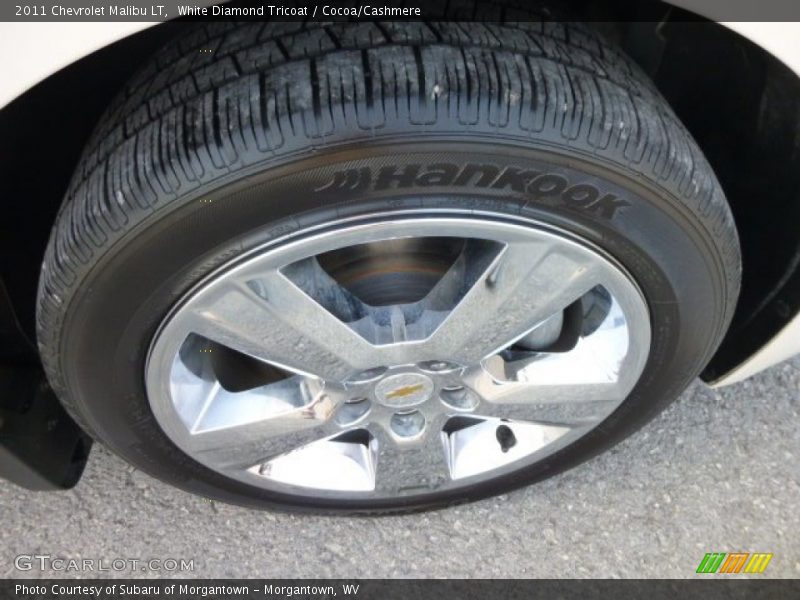 White Diamond Tricoat / Cocoa/Cashmere 2011 Chevrolet Malibu LT
