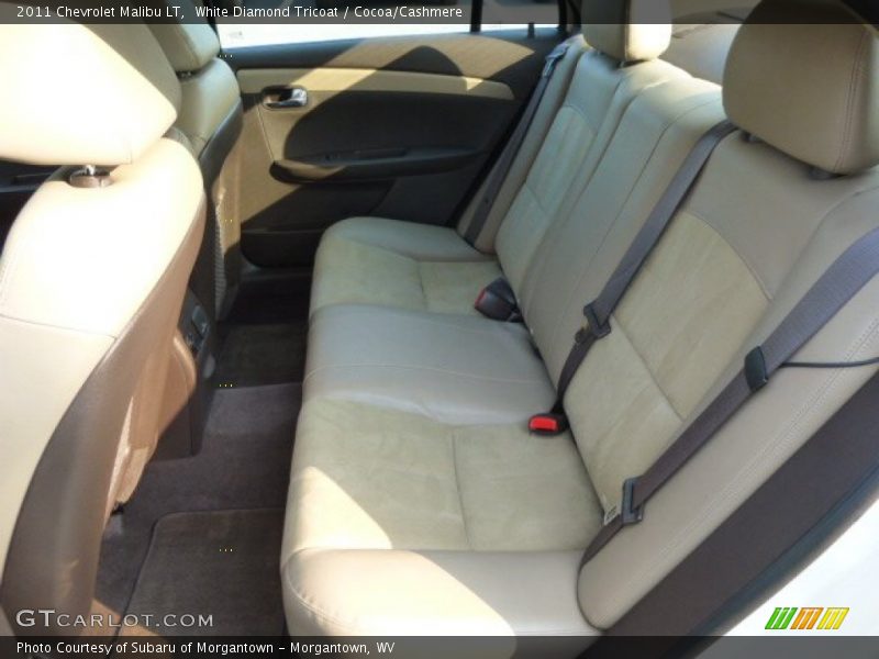 White Diamond Tricoat / Cocoa/Cashmere 2011 Chevrolet Malibu LT