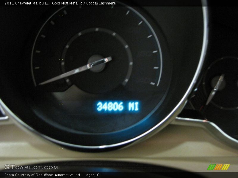 Gold Mist Metallic / Cocoa/Cashmere 2011 Chevrolet Malibu LS