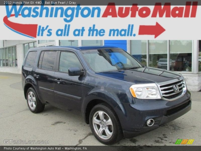 Bali Blue Pearl / Gray 2012 Honda Pilot EX 4WD