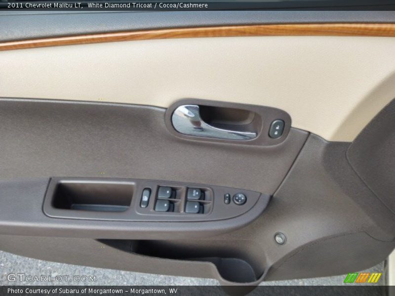 White Diamond Tricoat / Cocoa/Cashmere 2011 Chevrolet Malibu LT