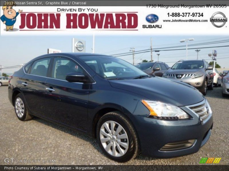 Graphite Blue / Charcoal 2013 Nissan Sentra SV