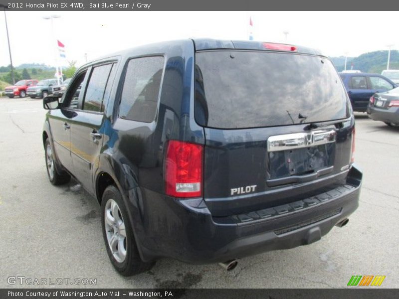 Bali Blue Pearl / Gray 2012 Honda Pilot EX 4WD