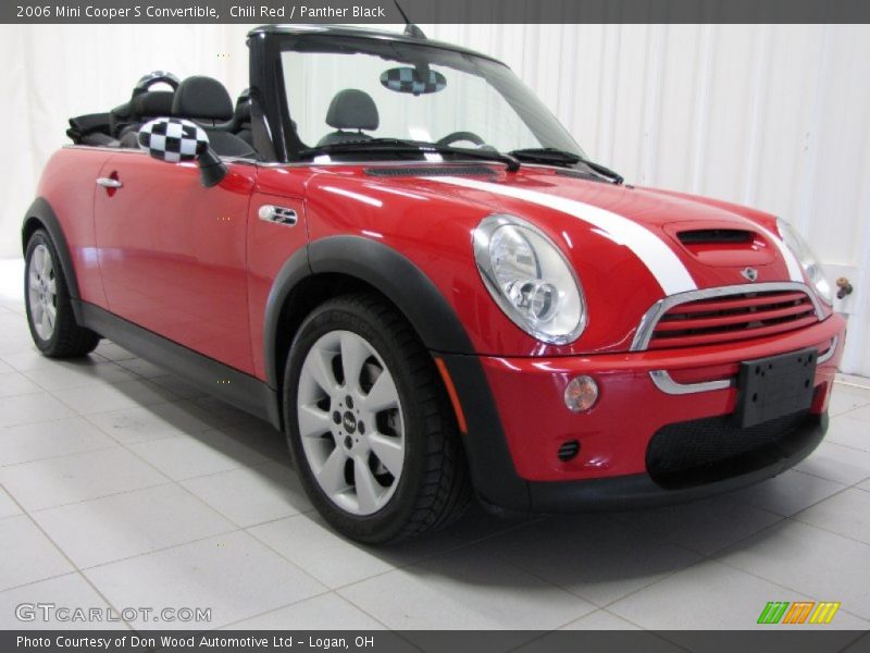Chili Red / Panther Black 2006 Mini Cooper S Convertible