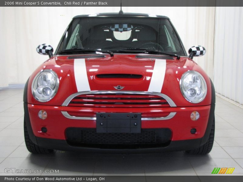 Chili Red / Panther Black 2006 Mini Cooper S Convertible