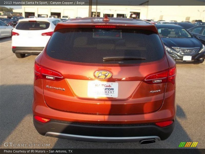 Canyon Copper / Beige 2013 Hyundai Santa Fe Sport
