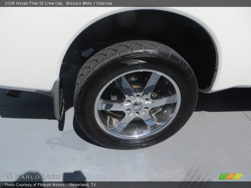 Blizzard White / Charcoal 2008 Nissan Titan SE Crew Cab