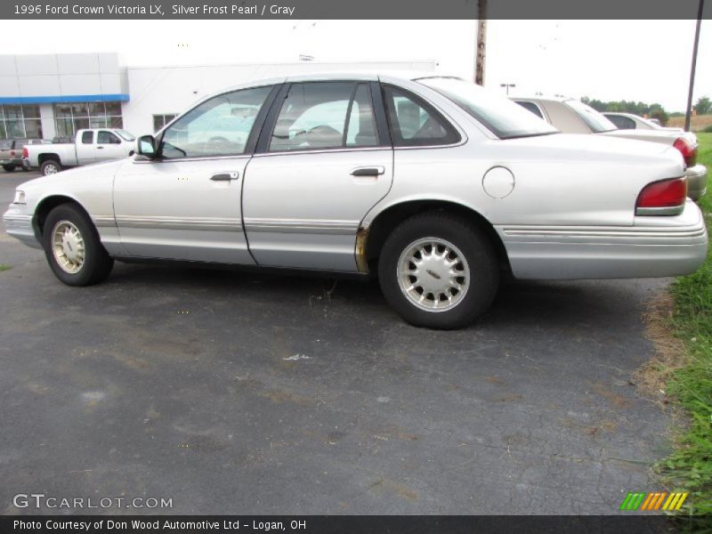Silver Frost Pearl / Gray 1996 Ford Crown Victoria LX
