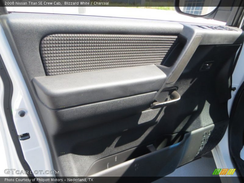 Blizzard White / Charcoal 2008 Nissan Titan SE Crew Cab