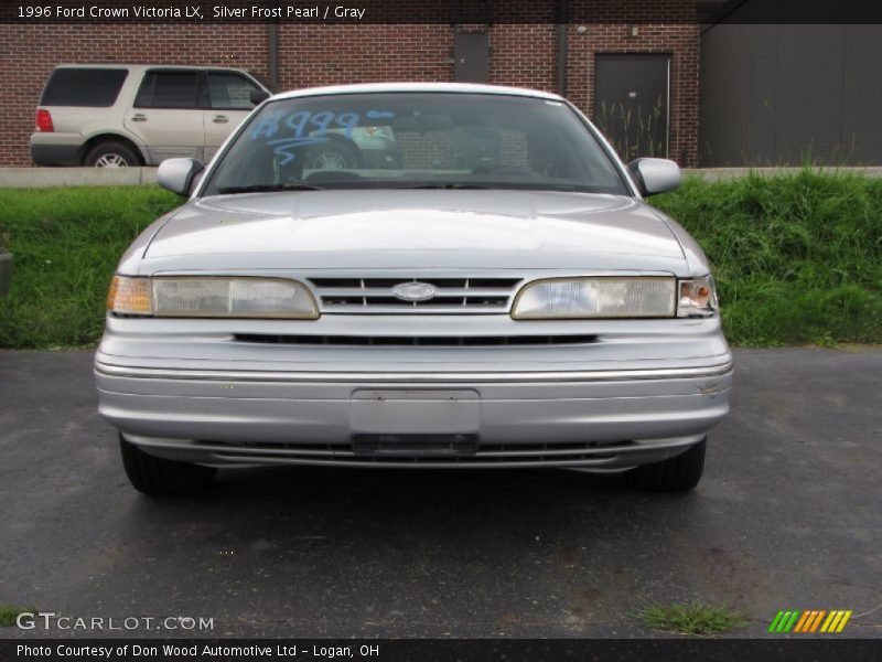 Silver Frost Pearl / Gray 1996 Ford Crown Victoria LX