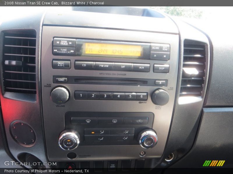 Blizzard White / Charcoal 2008 Nissan Titan SE Crew Cab