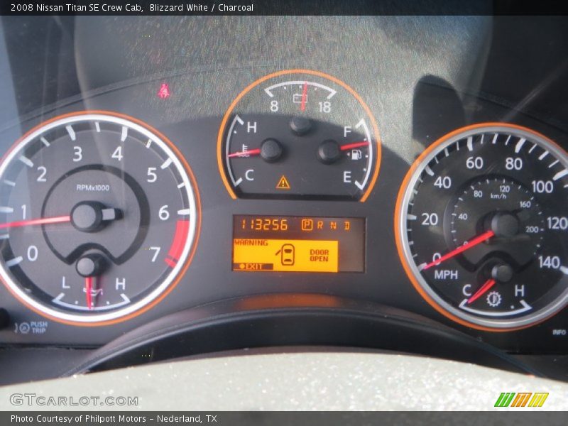 Blizzard White / Charcoal 2008 Nissan Titan SE Crew Cab