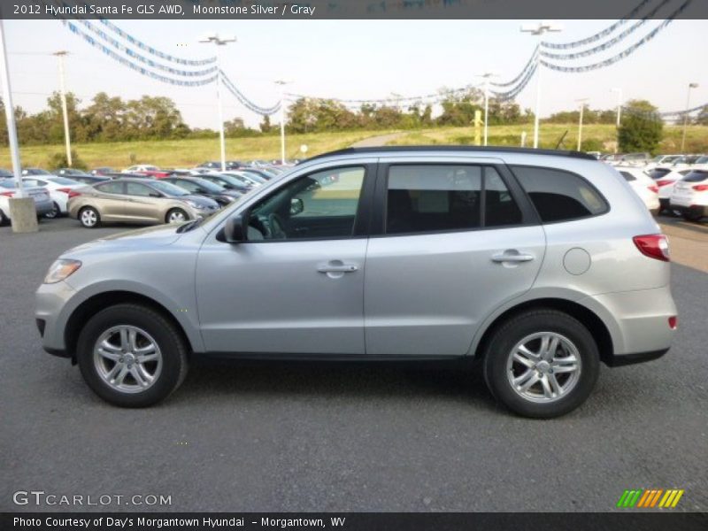 Moonstone Silver / Gray 2012 Hyundai Santa Fe GLS AWD