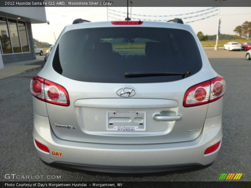 Moonstone Silver / Gray 2012 Hyundai Santa Fe GLS AWD