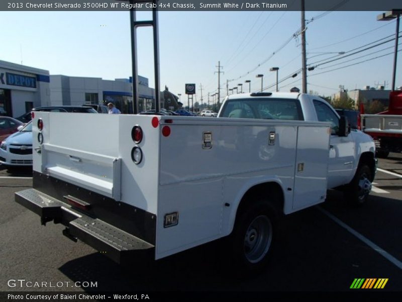 Summit White / Dark Titanium 2013 Chevrolet Silverado 3500HD WT Regular Cab 4x4 Chassis