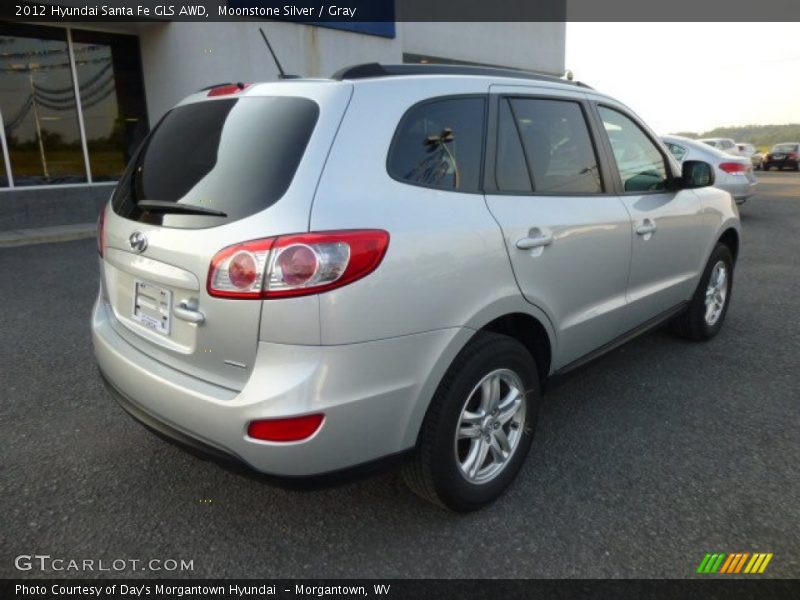 Moonstone Silver / Gray 2012 Hyundai Santa Fe GLS AWD