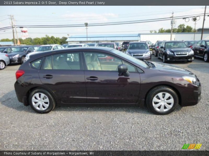 Deep Cherry Red Pearl / Ivory 2013 Subaru Impreza 2.0i 5 Door