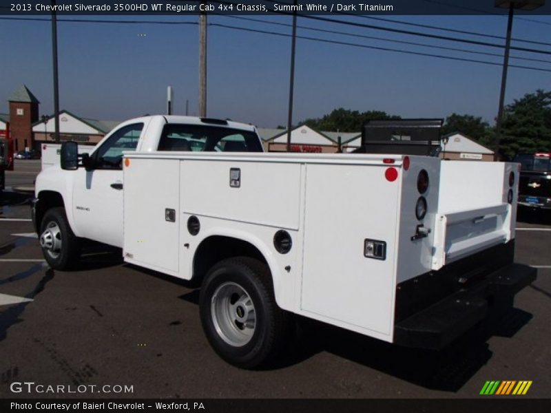 Summit White / Dark Titanium 2013 Chevrolet Silverado 3500HD WT Regular Cab 4x4 Chassis