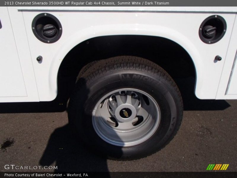 Summit White / Dark Titanium 2013 Chevrolet Silverado 3500HD WT Regular Cab 4x4 Chassis