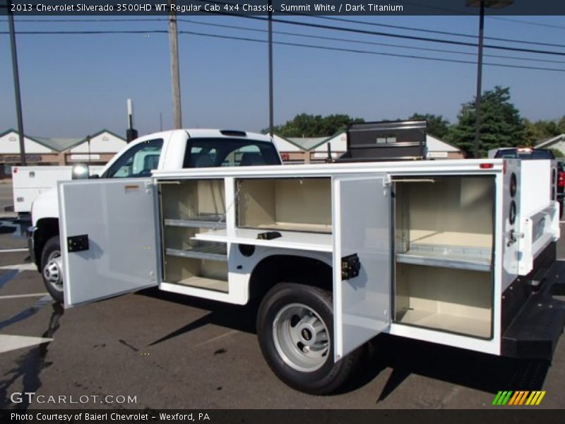 Summit White / Dark Titanium 2013 Chevrolet Silverado 3500HD WT Regular Cab 4x4 Chassis