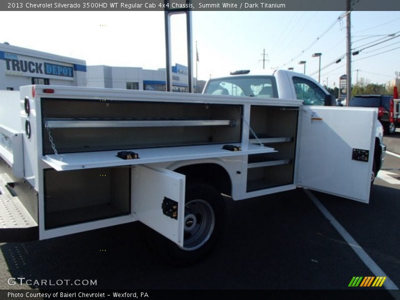 Summit White / Dark Titanium 2013 Chevrolet Silverado 3500HD WT Regular Cab 4x4 Chassis