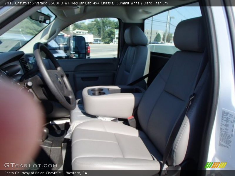 Summit White / Dark Titanium 2013 Chevrolet Silverado 3500HD WT Regular Cab 4x4 Chassis