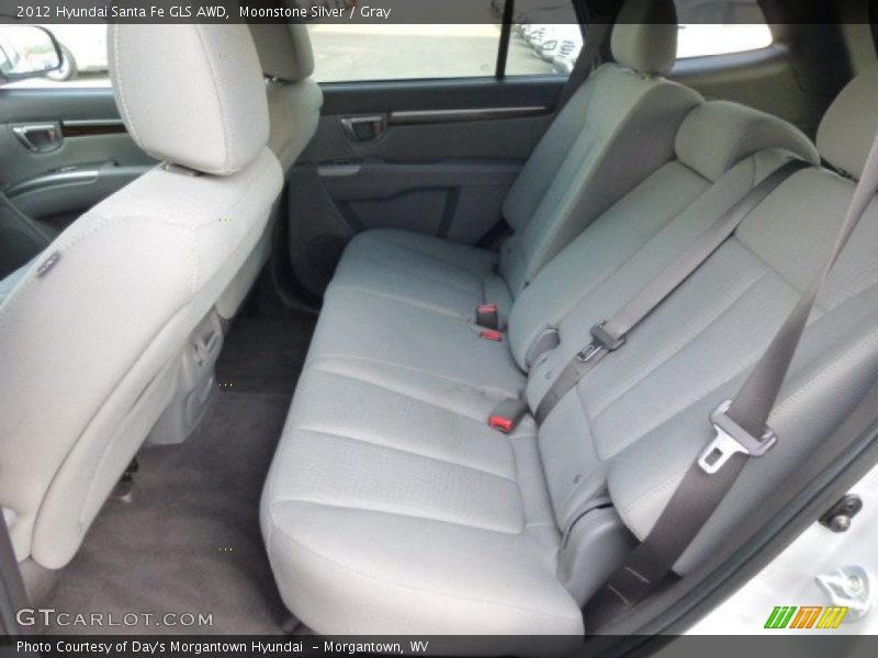Moonstone Silver / Gray 2012 Hyundai Santa Fe GLS AWD