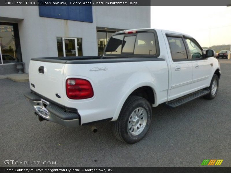 Oxford White / Medium Parchment Beige 2003 Ford F150 XLT SuperCrew 4x4