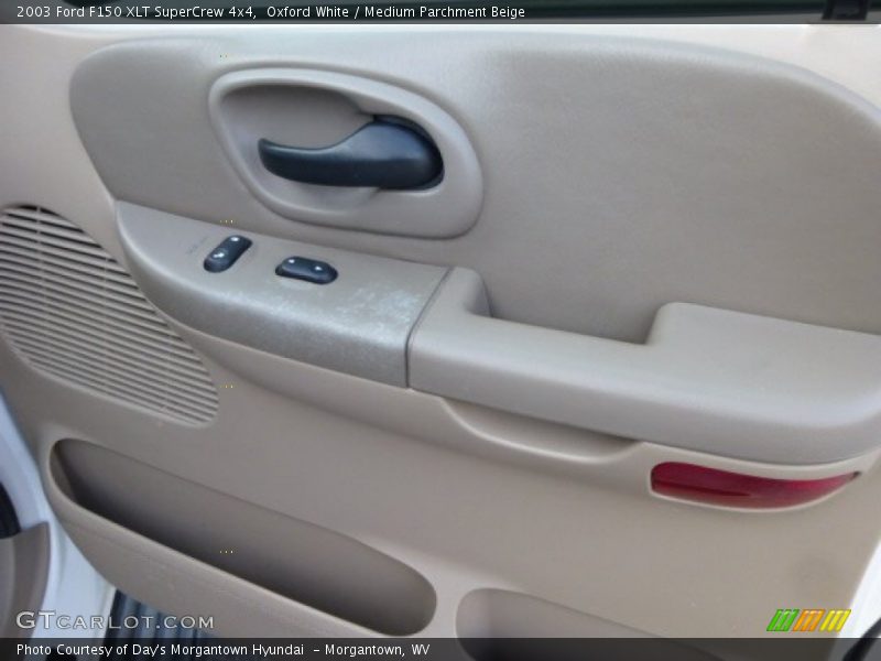 Oxford White / Medium Parchment Beige 2003 Ford F150 XLT SuperCrew 4x4