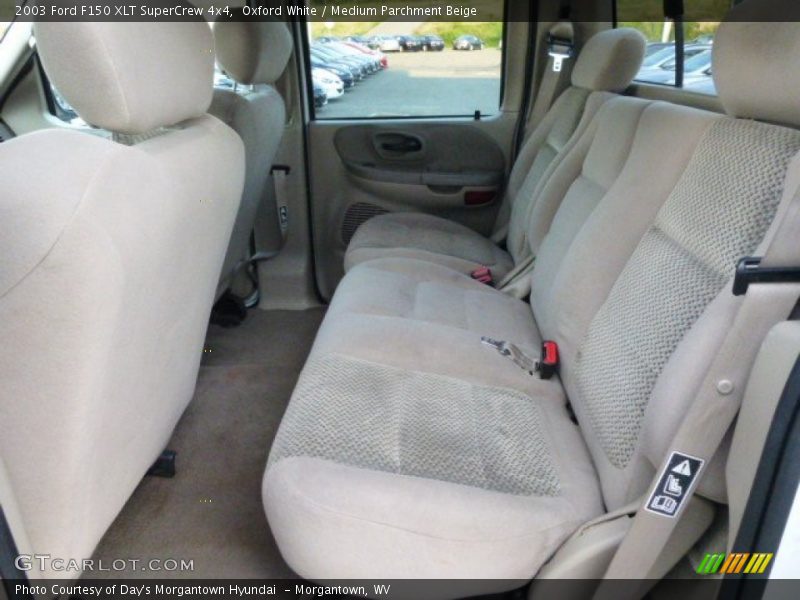 Oxford White / Medium Parchment Beige 2003 Ford F150 XLT SuperCrew 4x4