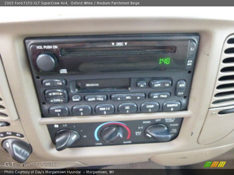 Oxford White / Medium Parchment Beige 2003 Ford F150 XLT SuperCrew 4x4