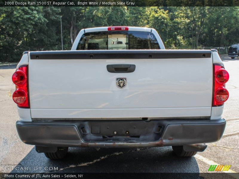 Bright White / Medium Slate Gray 2008 Dodge Ram 1500 ST Regular Cab