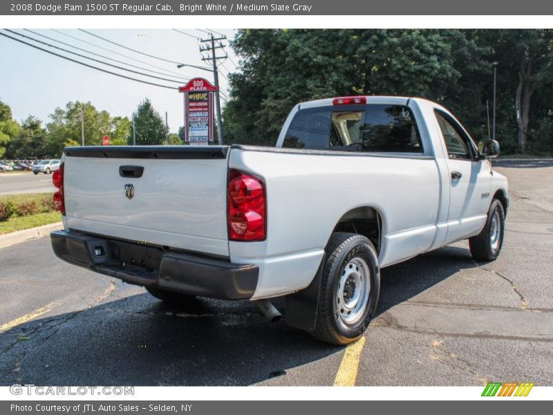 Bright White / Medium Slate Gray 2008 Dodge Ram 1500 ST Regular Cab