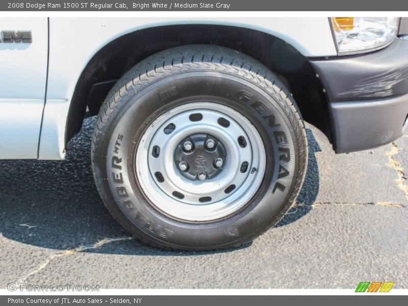 Bright White / Medium Slate Gray 2008 Dodge Ram 1500 ST Regular Cab