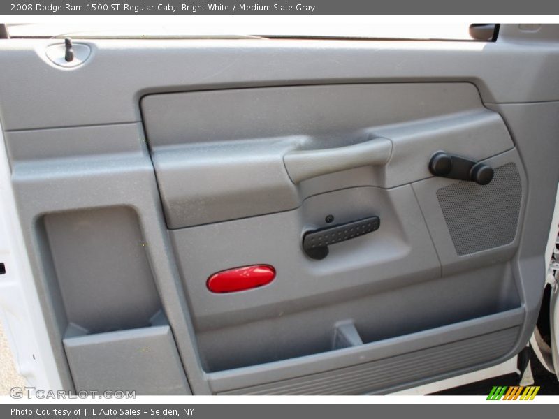 Bright White / Medium Slate Gray 2008 Dodge Ram 1500 ST Regular Cab