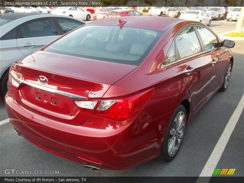 Sparkling Ruby / Black 2013 Hyundai Sonata SE 2.0T