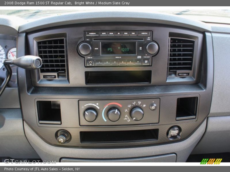 Bright White / Medium Slate Gray 2008 Dodge Ram 1500 ST Regular Cab
