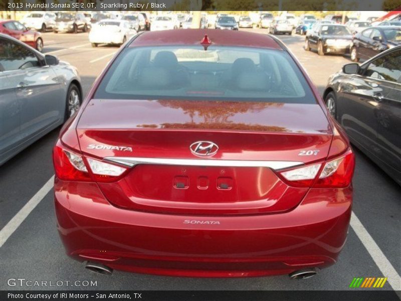 Sparkling Ruby / Black 2013 Hyundai Sonata SE 2.0T