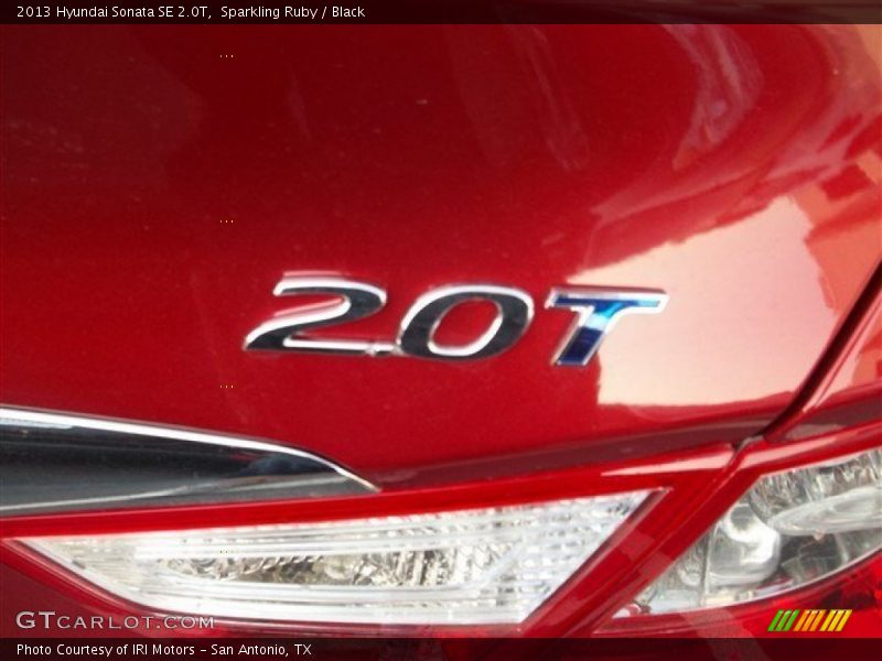 Sparkling Ruby / Black 2013 Hyundai Sonata SE 2.0T