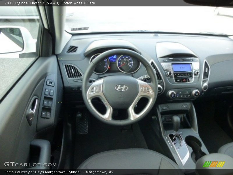 Cotton White / Black 2013 Hyundai Tucson GLS AWD